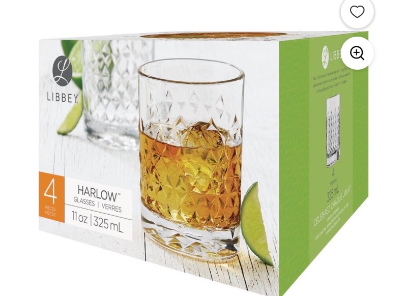 Libbey Just Indulge Vintage Modern Harlow Rocks Glass Set sold price at auction in Canada