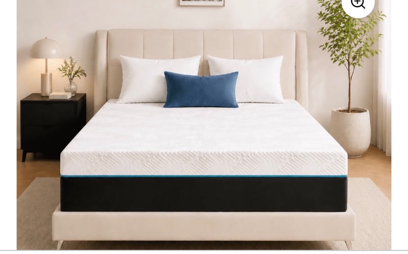 Queen Mattress Lecuneey 10 Inch Memory Foam Mattress sold price at auction in Canada