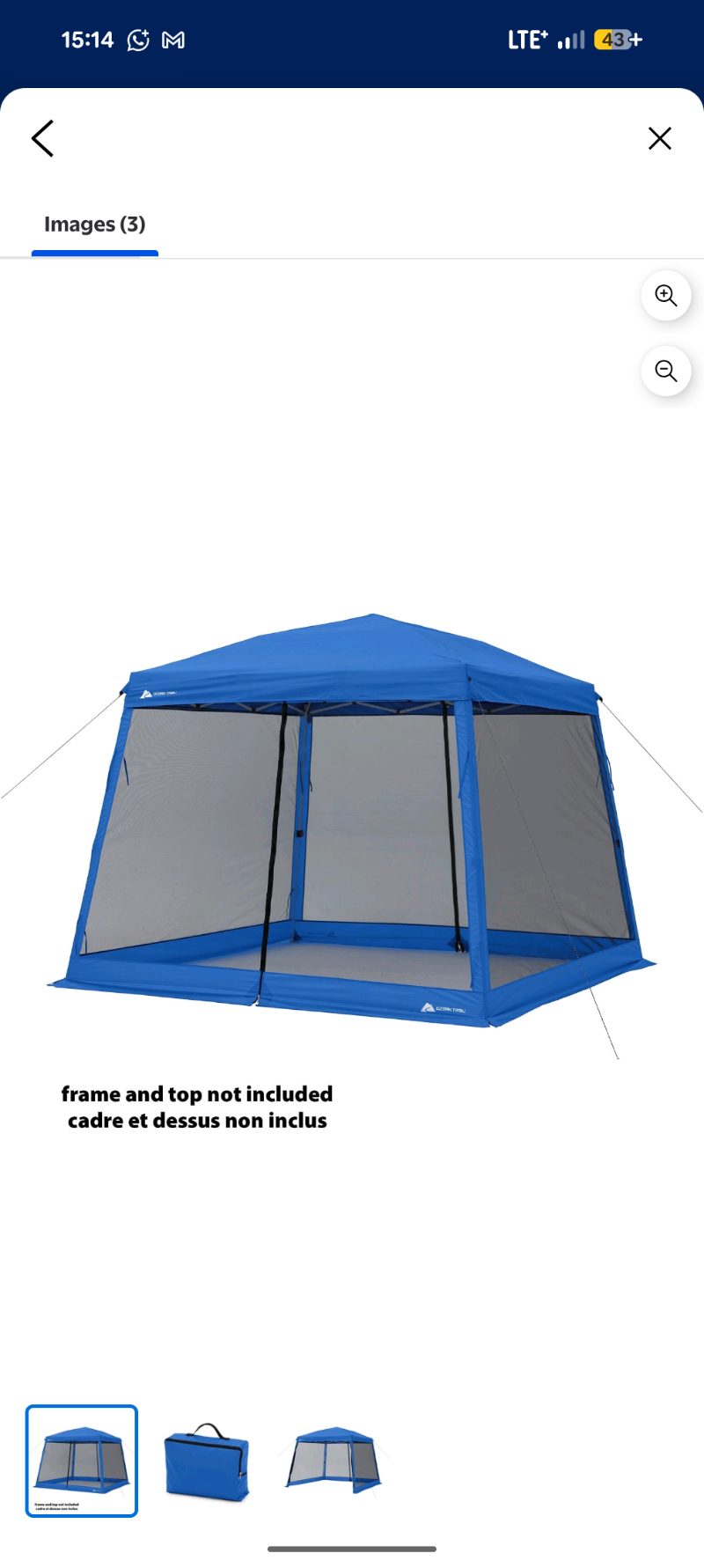 Ozark Trail Slant Leg Canopy Mesh Curtain Accessory sold price at auction in Canada