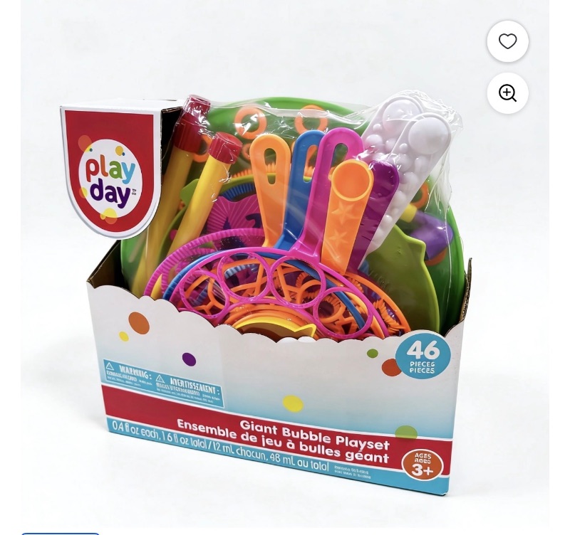 (2 pack) Play Day 46Ct Giant Bubble sold price at auction in Canada