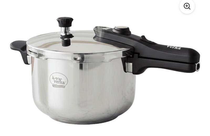 Verka Stainless Steel Pressure Cooker, 5 Litres sold price at auction in Canada